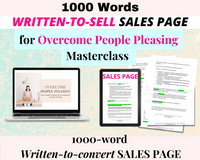 High-Converting Sales Page for 'Overcome People-pleasing' Masterclass