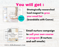 List-building kit for coaches : Manage stress with self-compassion Edition (irresistible lead magnet + email nurture campaign included)
