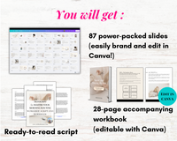 Done-for-you Master your Morning Routine Workshop, Workbook and Script