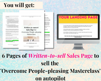 High-Converting Sales Page for 'Overcome People-pleasing' Masterclass