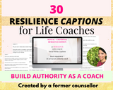 30 Mental and Emotional RESILIENCE Captions for Coaches