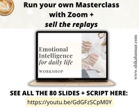 Done-for-you 'Emotional Intelligence for Daily Life' Workshop, Script and Workbook