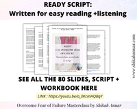 Done-for-you 'Overcome Fear of Failure' Masterclass, Workbook and Script (ready to launch and sell)