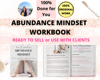 Abundance Mindset Workbook (ready to sell or use with clients)