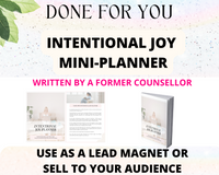 Intentional Joy Planner (ready to sell or use with clients)