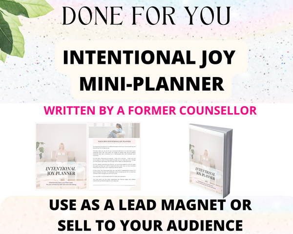 Intentional Joy Planner (ready to sell or use with clients)