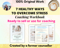 Healthy Ways to Deal with Stress Workbook (ready to sell + use with clients)