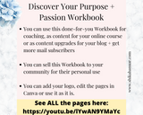 Discover Your Life Purpose & Passion Workbook (ready to sell or use with clients)