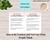 Overcome Your Fear Workbook (ready to sell + use with clients)