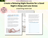 Healthy Ways to Deal with Stress Workbook (ready to sell + use with clients)