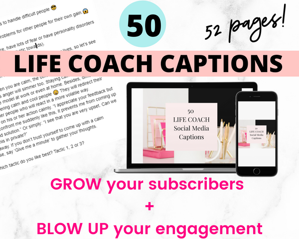 50 HIGH-ENGAGEMENT Captions for Life Coaches