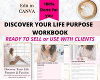 Discover Your Life Purpose & Passion Workbook (ready to sell or use with clients)