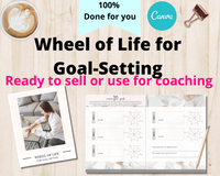 Wheel of Life for Goal Setting (ready to sell or use for coaching)