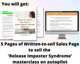 High-Converting Sales Page for Release Imposter Syndrome masterclass