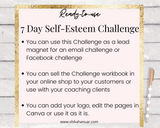 7 Day Self-Esteem Challenge + Workbook