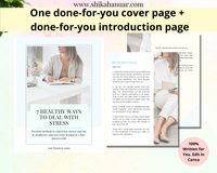 Healthy Ways to Deal with Stress Workbook (ready to sell + use with clients)