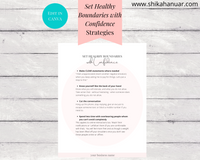 Set Healthy Boundaries Guide (ready to sell + use with clients)