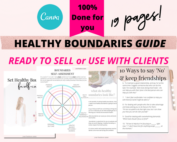 Set Healthy Boundaries Guide (ready to sell + use with clients)