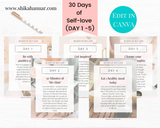 30 Day Self-Love Guide (ready to sell + use with clients)