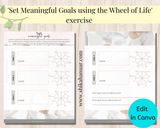 Wheel of Life for Goal Setting (ready to sell or use for coaching)