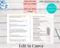 Self Care Workbook (ready to sell + use with clients)