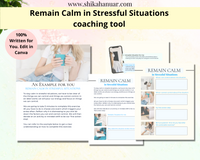 Healthy Ways to Deal with Stress Workbook (ready to sell + use with clients)