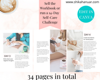 14-Day Self Care Challenge + Workbook (ready to sell or use as powerful lead magnet)