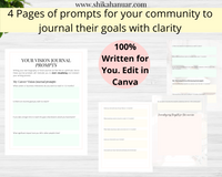 Goal-Setting Journal (ready to sell or use for coaching)