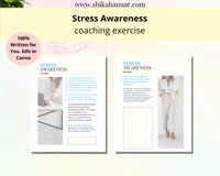 Healthy Ways to Deal with Stress Workbook (ready to sell + use with clients)