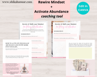 Abundance Mindset Workbook (ready to sell or use with clients)