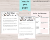 Self Esteem Workbook (ready to sell + use with clients)