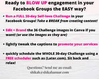 30 Day Self-love Challenge (for Facebook Groups)