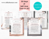 30 Day Self-Love Guide (ready to sell + use with clients)