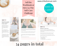 14-Day Self Care Challenge + Workbook (ready to sell or use as powerful lead magnet)