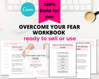 Overcome Your Fear Workbook (ready to sell + use with clients)