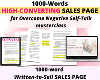 High-Converting Sales Page for Overcome Negative Self Talk masterclass