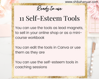 11 Self Esteem Tools (ready to sell or use with clients)