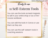 11 Self Esteem Tools (ready to sell or use with clients)